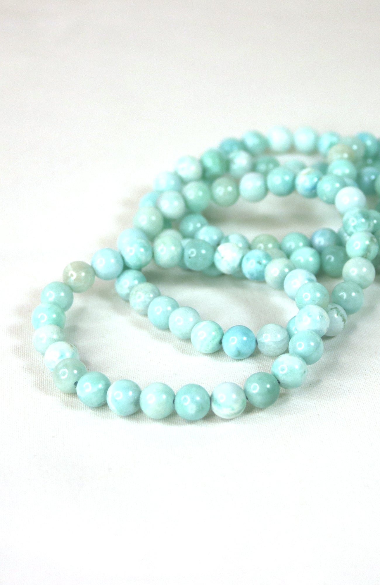 Blue Aragonite Bracelet 8mm